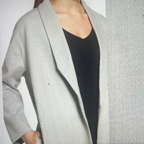 AYR Lightweight Wool Long Coat Unstructured - Picture 7 of 8